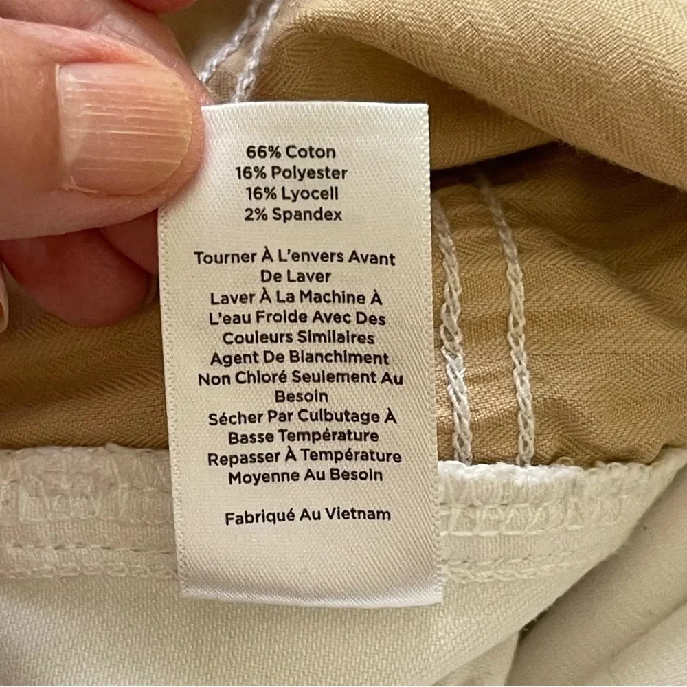 Talbots High Rise Flare Jeans - White summer denim work wear Size 10 - Picture 10 of 11